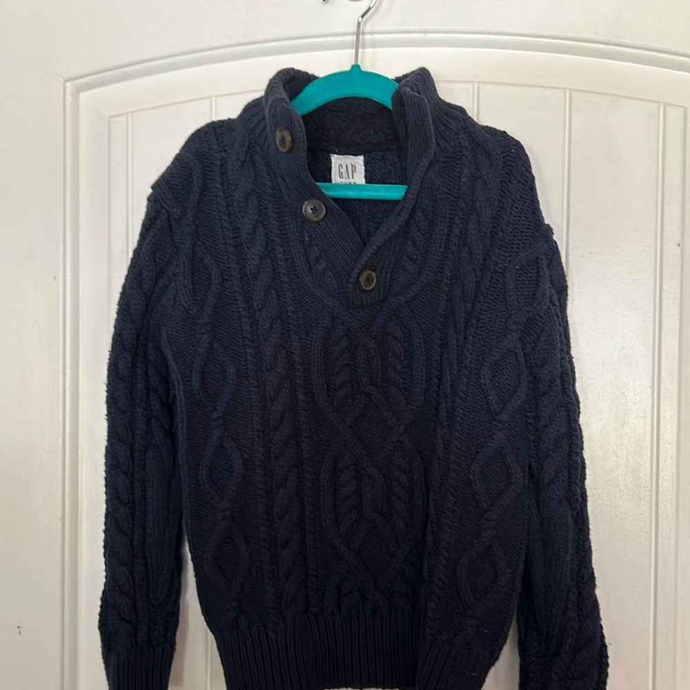 Gap Kids Boys Navy Cable Knit Sweater‎